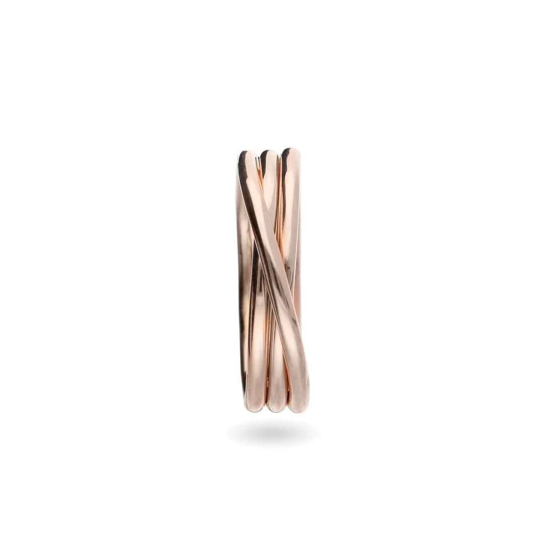 Anello Filodellavita Classic 3 fili in Oro Rosa 9kt – misura 14 - immagine 2