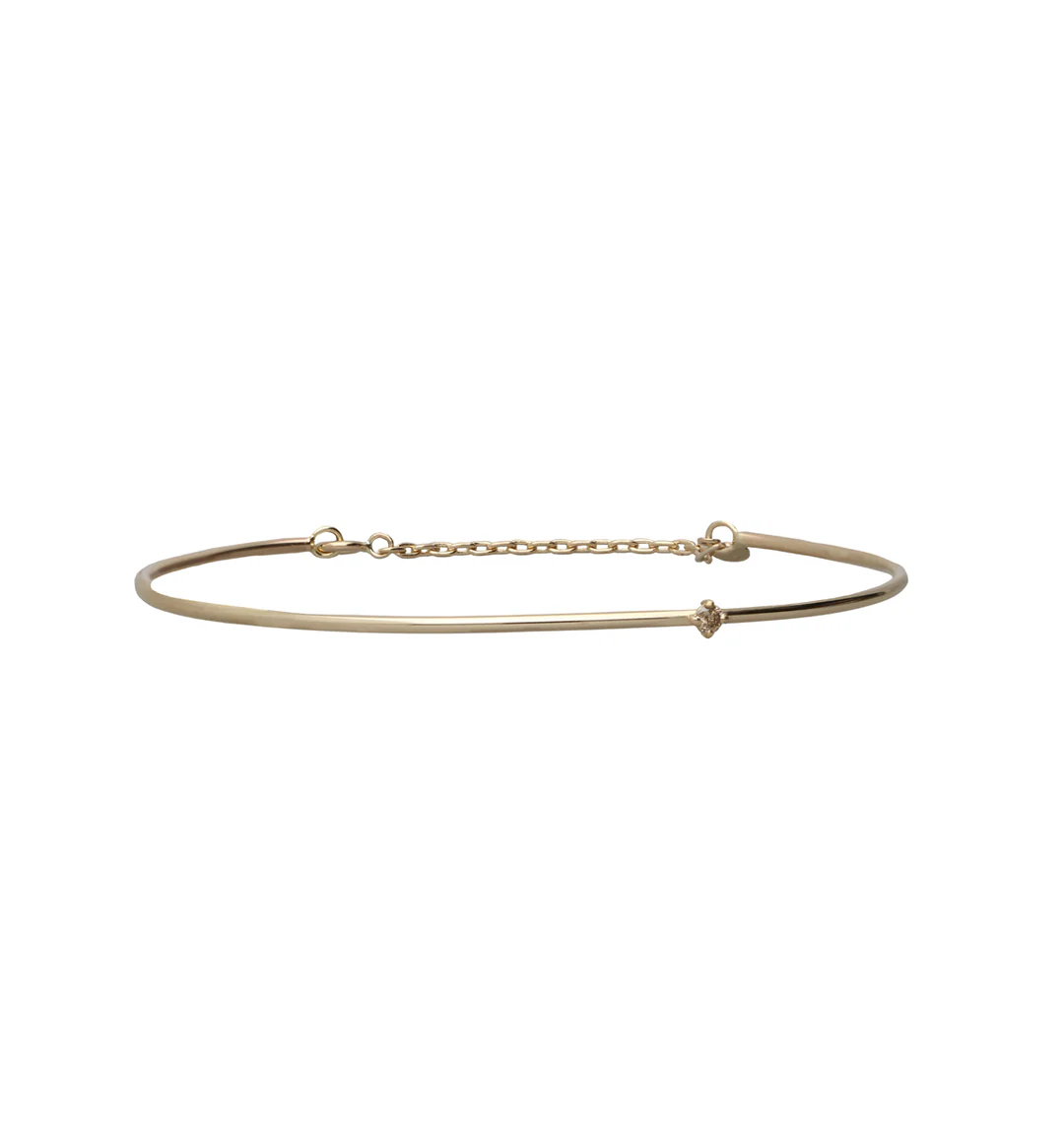 Bracciale Filodamore prezioso in Oro Giallo 9kt Diamante Brown - immagine 2