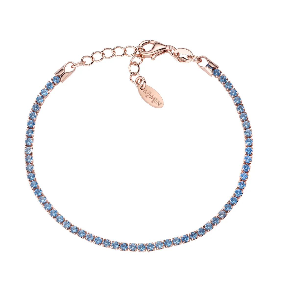 Bracciale Tennis Azzurro - immagine 2